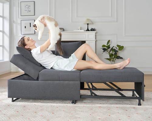 image for VanAcc Sofa Bed, 3-in-1 Convertible Sleeper Chair Bed, Modern Futon Co