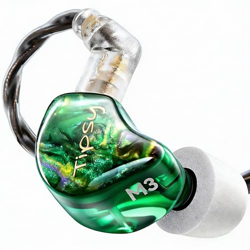 TipsyAuthen Tipsy M3 Professional IEM for Musicians, 2BA...