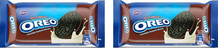 Cadbury Oreo Chocolate Creme Biscuits 46.3g (pack of 2) Unique|