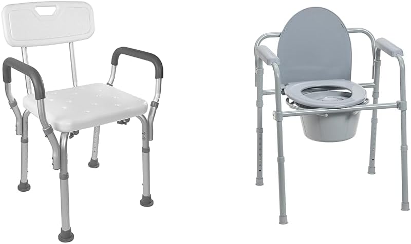 Vaunn Shower Chair Bath Seat with Padded Arms, Kuwait Ubuy