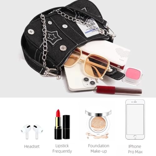 Y2k Star Purse Cute Anime Japanese Gothic jpop Shoulder Bag kpop Messenger Bag Handbags Crossbody Bag for Teen Girl2