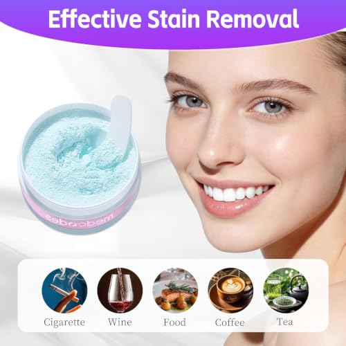 Image of Teeth Whitening Powder - Upgraded Pap + Hydroxyapatite Tooth Powder for Sensitive, Natural Teeth Whitening for Enamel Safe, Remineralizing Tooth Powder Toothpaste for Deep Clean Coffee Stain Removal