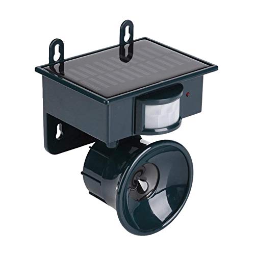 KTSM-Stop-T Expulsor de Aves Ultrasónico del parásito for jardín con energía Solar sensores Movimiento Animal Bird Repelente de disuasión Scarer Control de Plagas Apto para Granja (Color : Dark Cyan)