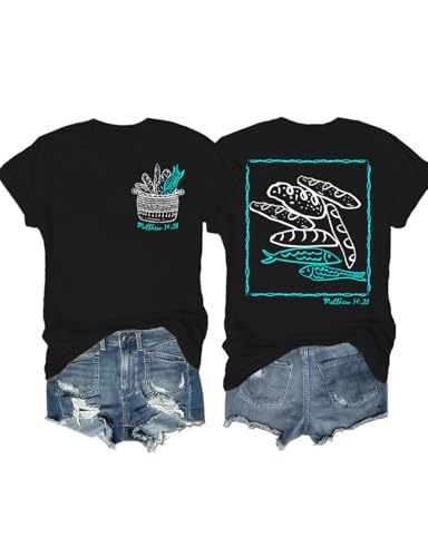 Fish and Loaves Christian Shirt, Christian Chosen Fish and Loaves Bible T-Shirt, Unisex Fish and Loaves T-Shirt
