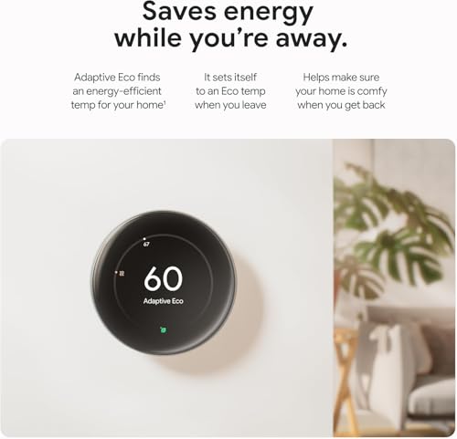 Google Nest Learning Thermostat (4th Gen, 2024) with Nest Temperature Sensor, Energy Saving Smart Thermostat, Compatible with Alexa, Apple HomeKit & Google Home App, Non-Retail Packaging, Silver by Google - Image 2