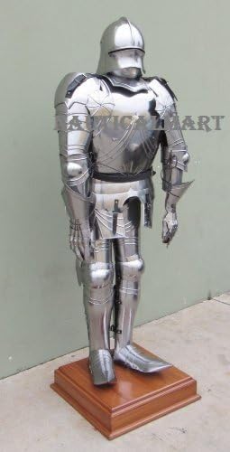 NauticalMart Medieval Full Size German Gothic Suit of Armor Collectible Armour Halloween Costume