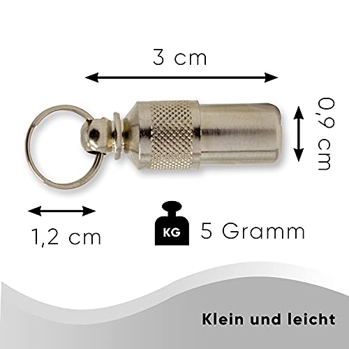 Aribari 2 x Adressanhänger für Hunde und Katzen, Halsbandanhänger, Namensschild auch für kleine Tiere geeignet, Anhänger zur Tierkennzeichnung, aus Metall und wasserdicht