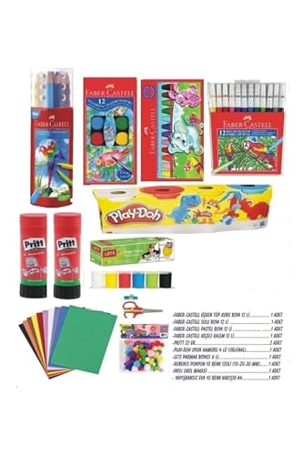 Anaokulu ve kreş kırtasiye seti, kırmızı, A0009