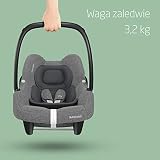 Maxi-Cosi CabrioFix i-Size, Fotelik Samochodowy dla Niemowląt w Standardzie i-Size, z Grupy 0+, od 40 do 75 cm, 0-12 kg, Szary