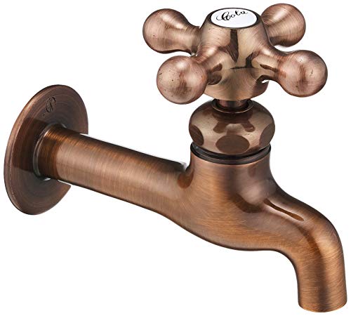 カクダイ カラー胴長横水栓 ブロンズ 7020FBP-13