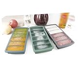 UKCOCO Molde de Silicona para Hielo con 6 Cavidades Azul Oscuro Molde para Cubitos y Bloques de Whisky Resistente y Flexible para Bebidas y Helados