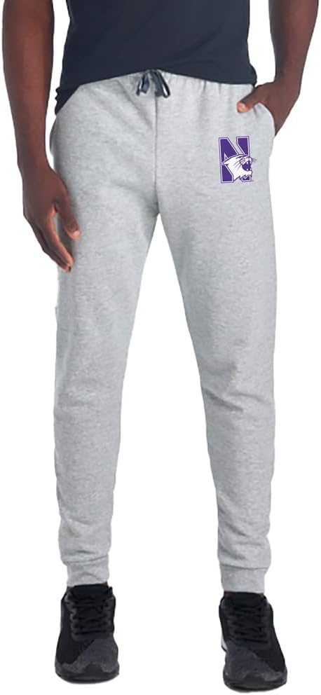 Officially Licensed Jogger Sweatpants Unisex for Men & Women with Pockets School Logo Athletic Heather Collection