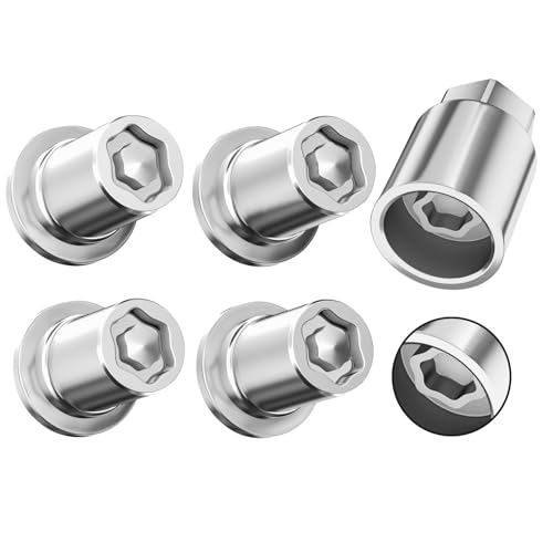 MIKKUPPA 00276-00901, Wheel Lock Lug Nuts M12x1.5 Replacement for 2003-2022 Toyota 4Runner, 2005-2019 Tacoma, 2009-2013 Corolla, Lexus GS300 GS400 GS430 GX460 GX470 - Wheel Locking Set of 5