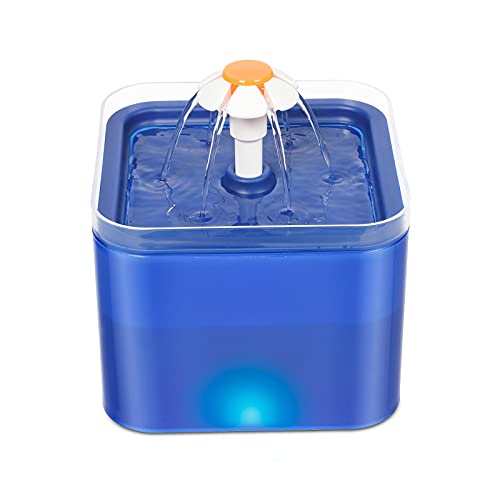 XIANNVV Fuente de Agua para Gatos, Dispensador de Agua para Mascotas con circulación automática, Fuente Estilo Cascada para Gatos, Fuente para Beber para Mascotas Inteligente y Ultra silenciosa Cover
