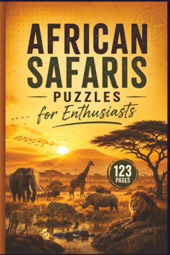 African Safaris Puzzles for Enthusiasts: 60 Themed Puzzles Exploring Landmarks, Wildlife, and Traditions for Travelers and Geography Enthusiasts ... The Ultimate World Travel Word Hunt) image 2