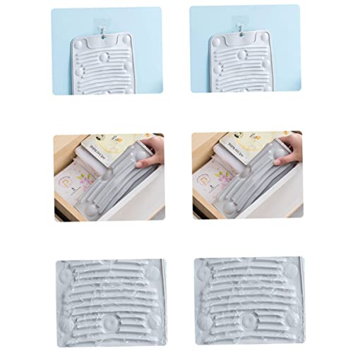 OFFSCH Silikon Waschbrett Faltbar 2 Stück Verdicktes Kunststoff Waschbrett Ergonomisch Für Wäscherei Und Bad Wäschezubehör Zum Reinigen Von Kleidung Und Unterwäsche – Bild 7