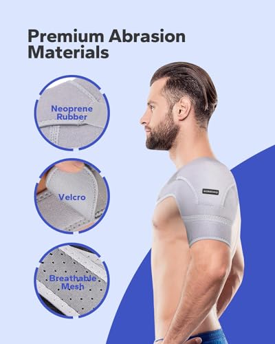 image for KMEIVOL Komoko Shoulder Brace, Rotator Cuff Support Brace with Ice Pac