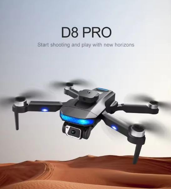 Image of Skyheaven-Drone-with-4K-Camera-WiFi-FPV-1080P-HD-Dual-Foldable-RC-Drone-Altitude-Hold-Headless-Mode-Visual-Positioning-Auto-Return-App-Control-Multicolor-Dr-14 (DK12)