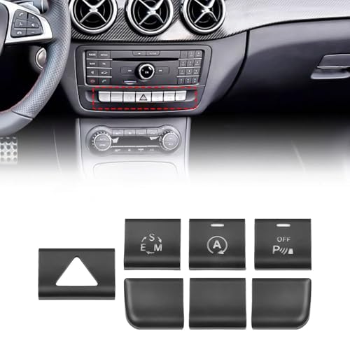 Bouton de Voiture GLA X156 usé : Solution Autocollant de Garniture Console Centrale - 6