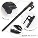 TRIWONDER Forged Steel Tent Stakes Heavy Duty Tarp Pegs Solid Stakes Footprint Camping Stakes (Black - 8in - 10 Pack)