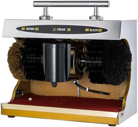 Automatic Shoe Polish Machine - Dual Brush Sole Cleaner for Effortless Shoe Care, Fast Cleaning, and Polishing, Ideal for Home and Professional Use