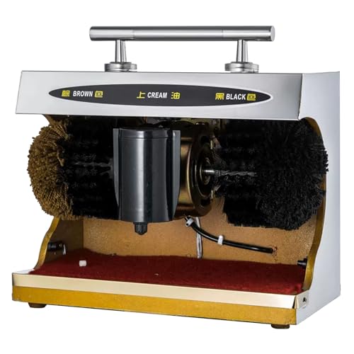 Máquina automática de pulido de zapatos, limpiador de doble cepillo para el cuidado de zapatos sin esfuerzo, funcionamiento silencioso para uso doméstico y de oficina