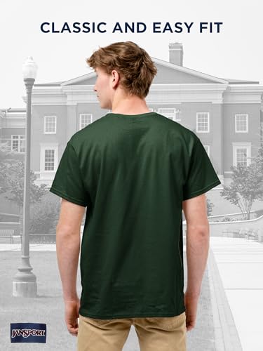 Image of JanSport NCAA Officially Licensed Campus Short Sleeve T Shirt for Men, Soft & Breathable Pre-Shrunk Cotton Crewneck T Shirt