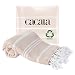 Hand Face Turkish Towel Pestemal 23 X 36" Peshtemal Fouta Kitchen Baby Care by Cacala "Beige"