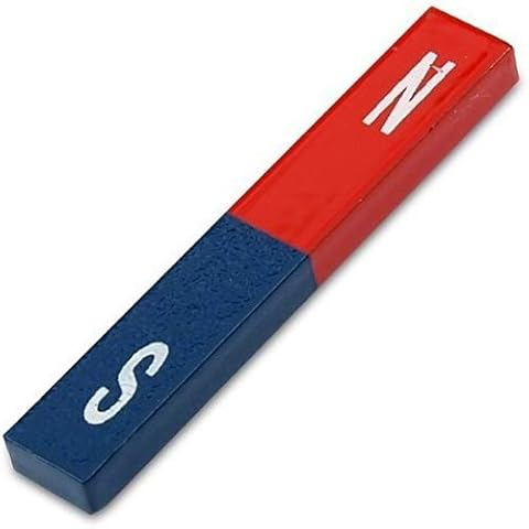 Educational Bar Block Magnet Rectangular 70 x 15 x 10mm, red-Blue, 400°C - Power AlNiCo Magnets for Experiments, Science & Education Cover