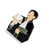 Anwalts-Brosche für Rechtsexperten, Legierung, robust, bequem, Anwalt, symbolisiert Karriere, modisches Accessoire, Gerechtigkeit, Legierung, professionell für Rechtsexperten, komfortables