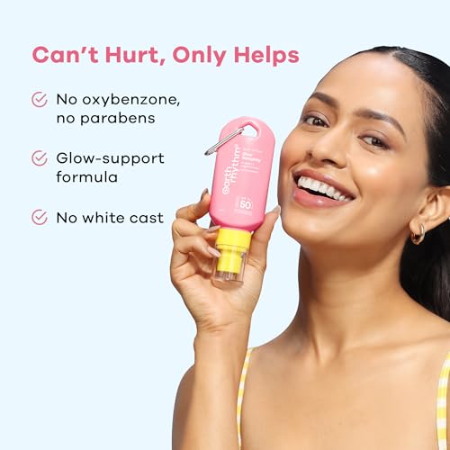 Image of Earth Rhythm Rosy Ritual Glow Sunspray SPF 50 PA ++++ Vitamin C & Carrot Extract. In Vivo Tested