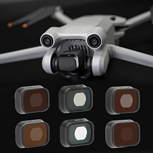 Goshyda Drone Filters Set, 6 in 1 UV CPL ND8 ND16 ND32 ND64 Filter, Aluminum Alloy Frame Optical Glass - Image 2