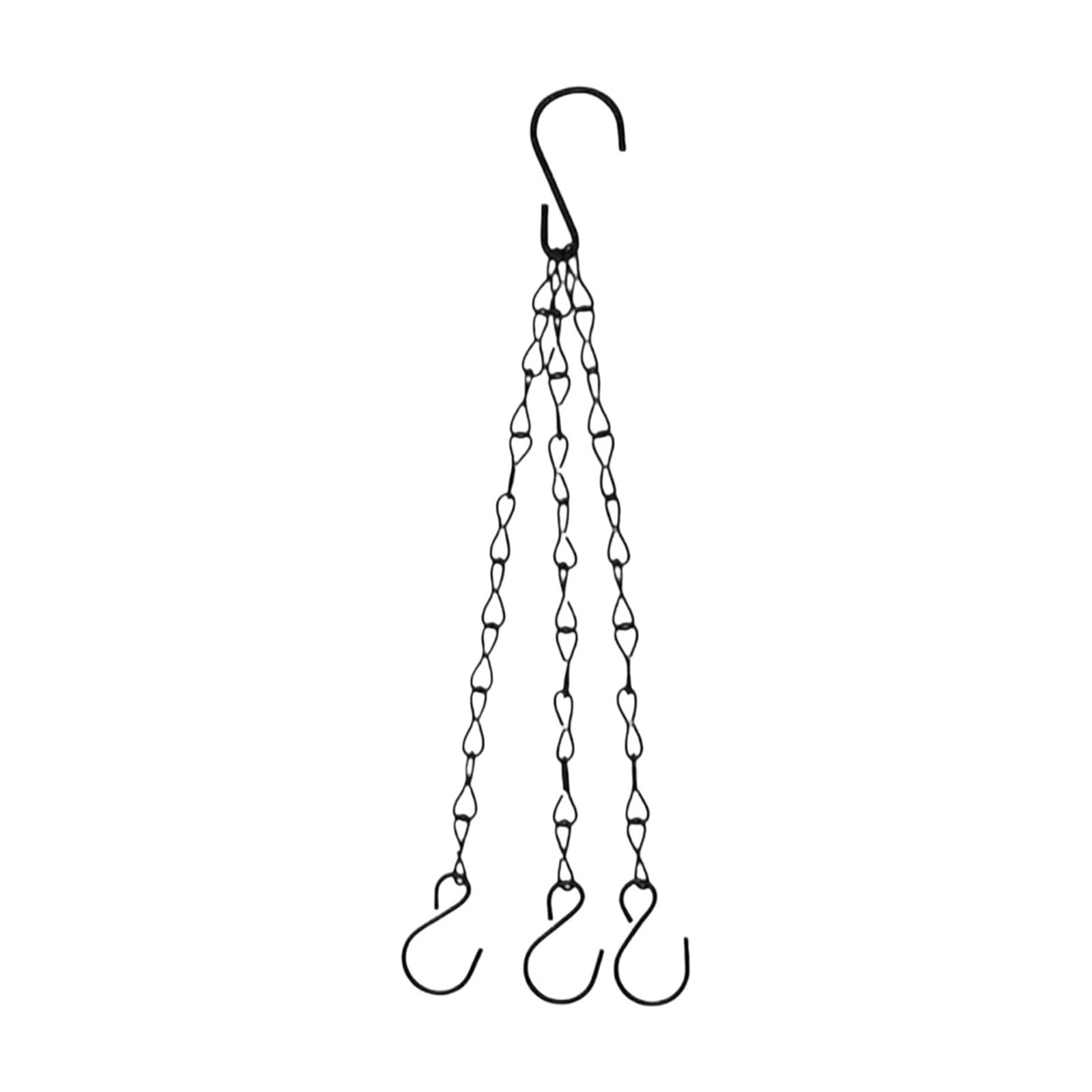 WUYXTO 6 Pcs Imitation Rattan Hanging Basket Flower Pot Chain With 3 Hooks Basin Hydroponic Plants Plant Grow For plant