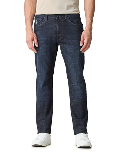 Image of U.S. Polo ASSN. Denim Co. Brandon Fit Jeans for Men, Full Length Mens Denim for Office & Regular Wear