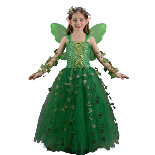 Vestido de tul para niña sin picaduras con alas suaves de elfo