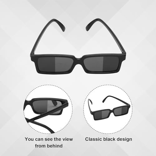 XIHIRCD 12 Paar Spionagebrillen Kinder, Rückspiegel-Sonnenbrillen Sehen Hinter Sich-Brille Detektivbrille mit Spiegeln im Inneren der Linse Spionage-Gadgets für Jungen und Mädchen Partygeschenke