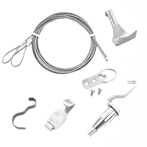 Image of Picture Hanging Wire for Hanging Pictures for Mirror Wall Pictures Light Lamp Frame Picture Wire Hanging Kit (2 Pack)