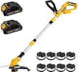 20V Electric Cordless String Trimmer 2 x 2.0Ah Battery Powered with Charger