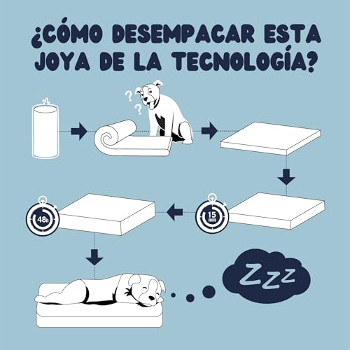 ZENAPOKI Cama Perro Grande Ortopédica XL - Cojines para Perros Espuma con Memoria - Manta Removible Resistente al Agua Lavable en Lavadora, 110x70x9cm