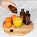 Cornucopia 8-Ounce Amber Glass Bottles with Polycone Caps, 6-Pack