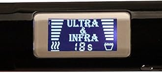 JUKEY Professional Infrared Hair Straightener and Styling Iron with Flat Plates, Hair Treatment for Damaged Hair, LCD Display