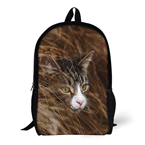 Sac à dos fille garçon motif chat 3D grand format 17"