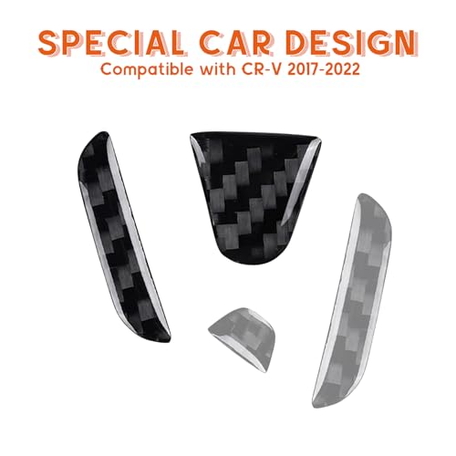 Bilisin Compatible with Rear Tailgate Insert Emblem Logo Carbon Fiber Emblem Badge Decal Cover Trim with Strong Adhesive for Honda CRV 2017-2022 Black by Bilisin - Image 3