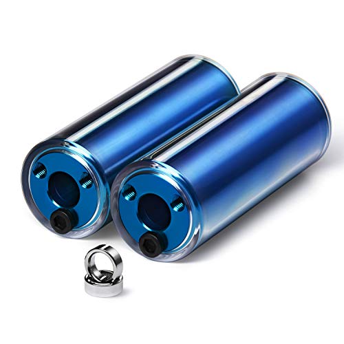 25NINE BMX Bike Pegs – Aluminum Core with PC Outer Sleeve – Blue - Thumbnail 3