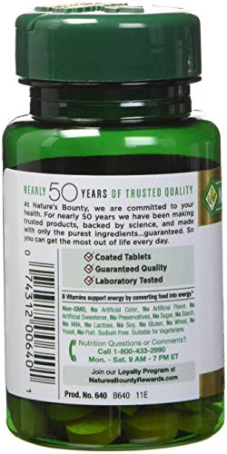 Nature's Bounty Vitamin B-2 100 Mg, 100 Coated Tablets (Pack Of 4) #TOP1