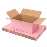 DEZIBOX Pink Shipping Boxes Medium 9x6x4 Inches, 30 Pack Corrugated Cardboard Boxes for Packaging Small Business Mailing