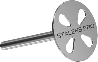 Staleks Pro PODODISC S Expert Pedicure Disc with 5 Disposable Files – 15 mm Diameter – 180 Grit – Stainless Steel – for Hardware Pedicure