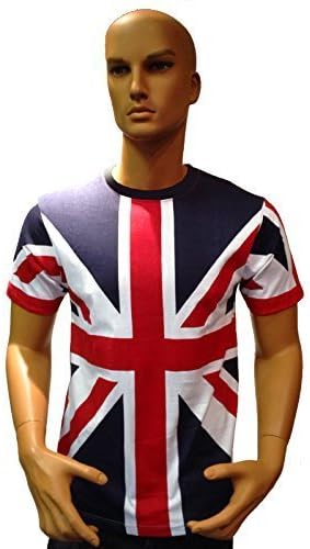 Sign Print LabSign Print Lab Tour Collection Union Jack (Unisex) Flag T-Shirts XS-S- M-L-XL-XXL London 2021-22 Great Britain Men's (XS)