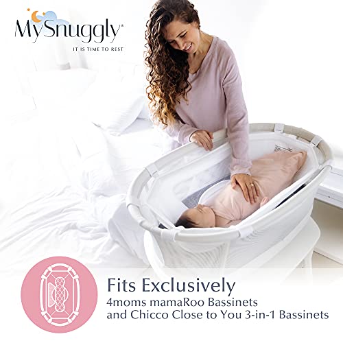 Mysnuggly Newborn Bassinet Insert Compatible With 4Moms Bassinets | Patented Safe Real Cuddling Feeling For Better Sleep #TOP2