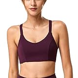 SHE.White Yoga Sport-BH Damen Bustier mit Gepolstert - Atmungsaktiv Ohne Bügel Sports Bra Top Starker Halt Bralette Stretch Sports Bra Fuer Fitness-Training